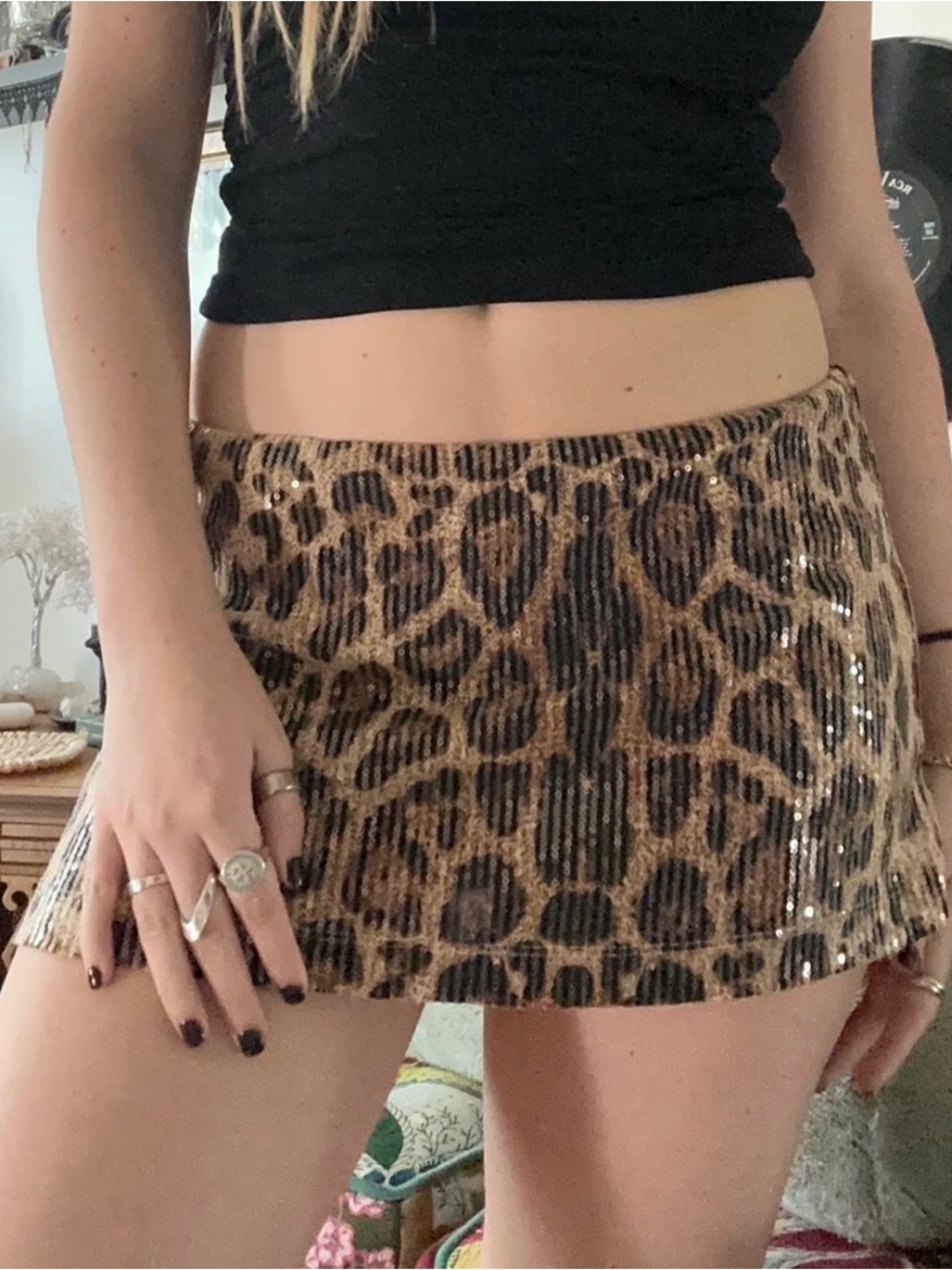 Lucy in the sky leopard skirt